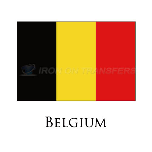 Belgium flag Iron-on Stickers (Heat Transfers)NO.1827